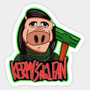 Miss Piggy Misery Kermit the Frog Muppets Mashup Sticker